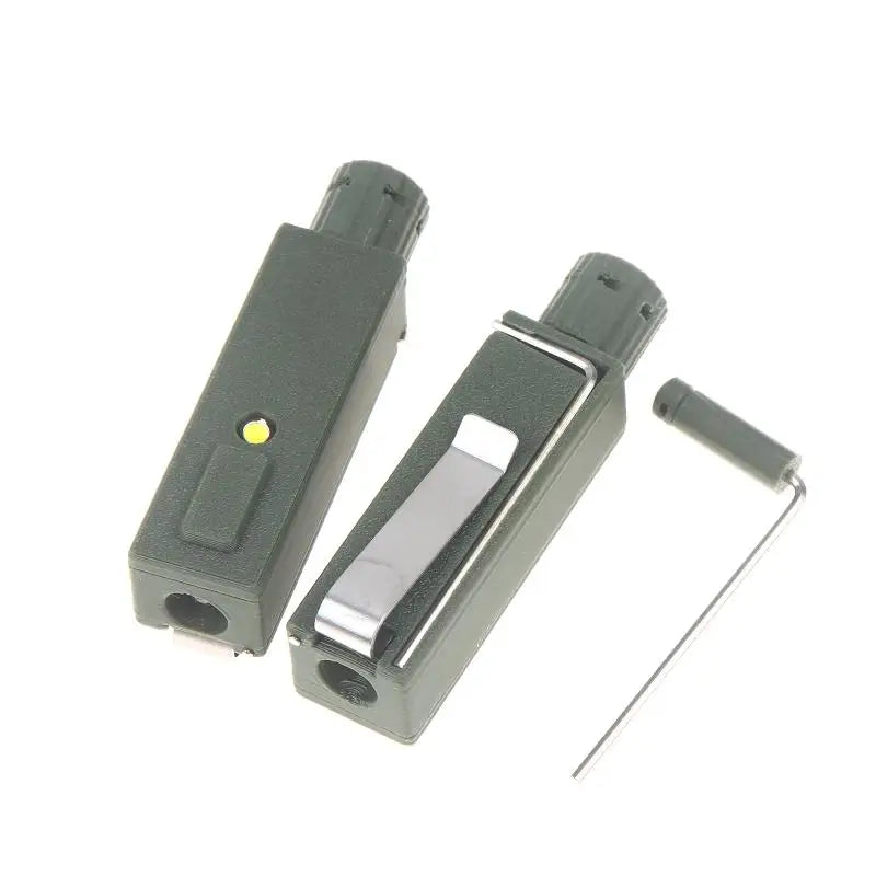 projecteur mini portable gris moderne bouton alimentation fenetre projection sécurité éclairage secours