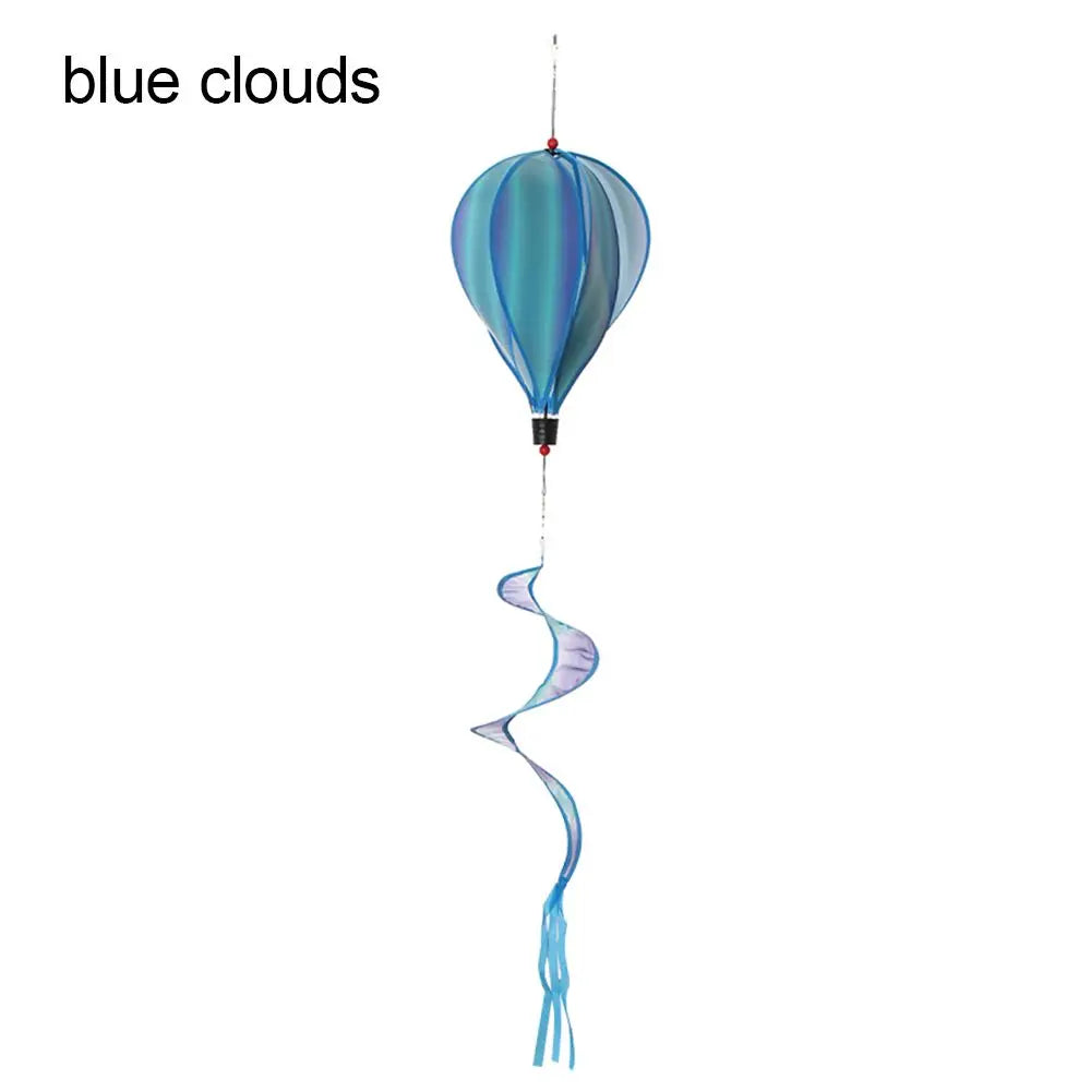 ballon air chaud multicolore rayures paillettes nuages clips décoratif moderne six motifs