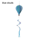 ballon air chaud multicolore rayures paillettes nuages clips décoratif moderne six motifs