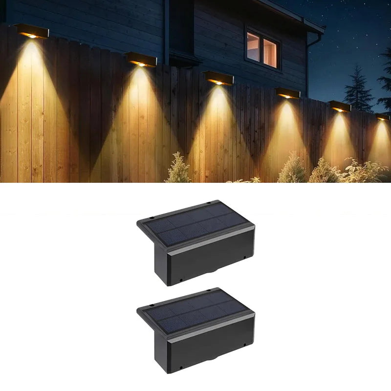 appliques murales solaires led ip65 moderne noires autoinstallation panneau solaire batterie