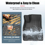 tapis sol voiture noir rayures horizontales moderne imperméable facile nettoyer opaques eyelets