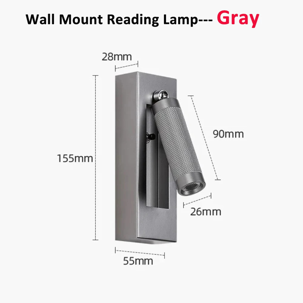 lampe murale moderne bras articulé bronze noir gris doré texturée chambre coucher
