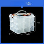 boîte rangement transparente moderne bijoux vis 15 18 24 28 30 36 compartiments amovible