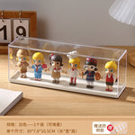 présentoir rotatif transparent acrylique contemporain miniatures personnages résine stockage sécurisé respectueux l'environnement