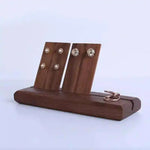 présentoir bijoux bois marron boucles d’oreilles colliers bagues support armoire rustique minimaliste