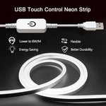 ruban led flexible blanc moderne adhésif interrupteur tactile 5v usb 39.3inch 59inch 78.7inch