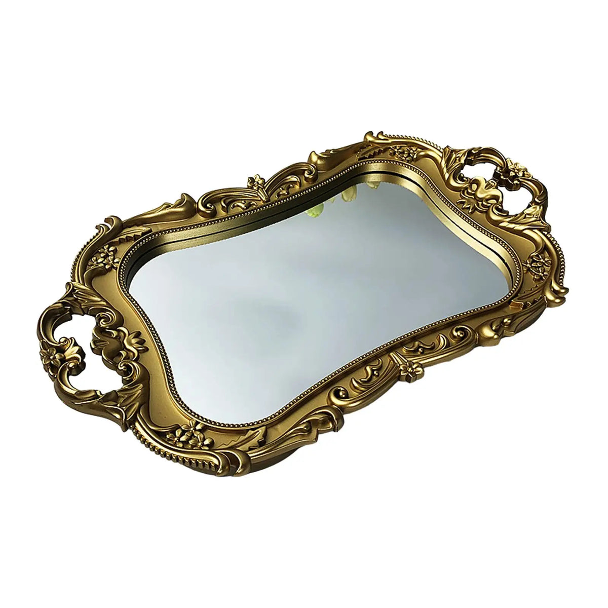 miroir doré ornements baroques complexe classique décoration intérieure sophistiquée chambre salon