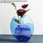 vase géométrique moderne transparent coloré décoration maison table centerpiece floral