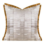 housses coussins marron beige abstrait texture veloutée contemporains décoratifs adhésifs