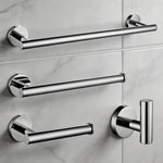 porte serviettes chrome moderne porte papier toilette crochet ensemble salle bain organisation quincaillerie acier