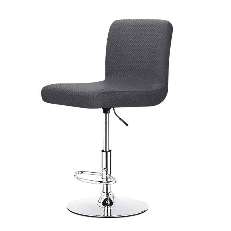 housse chaise tissu géométrique moderne gris poignée serrage chaise banquêt mariageôtel plage
