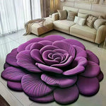 tapis bain doux motif rose 3d fleurs modernes antidérapant absorbant salle d'eau