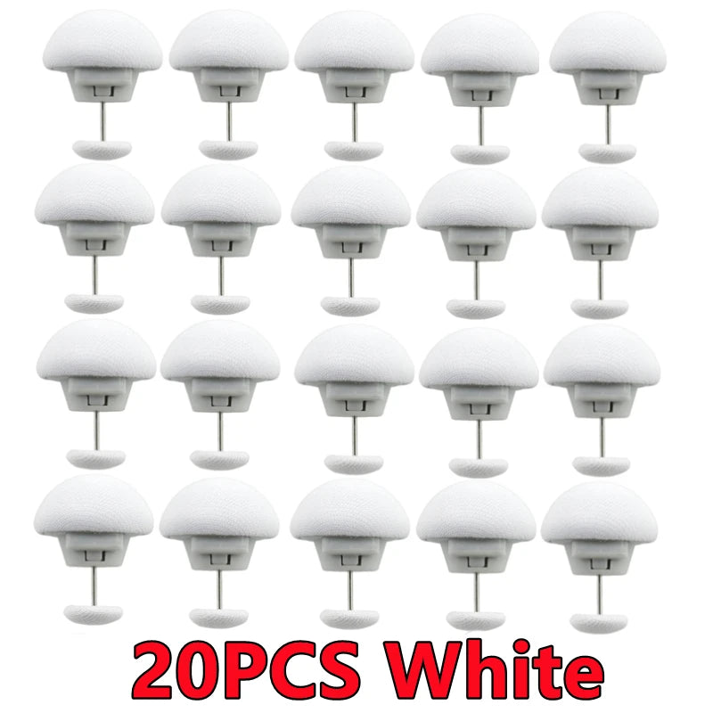 boucles suspension adhésives rose bleu gris blanc modernes minimalistes 16pcs 20pcs