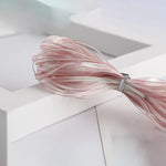 rubans polyester dentelle 3mm large rose pâle gris blanc modernes élégants clips métalliques bricolage
