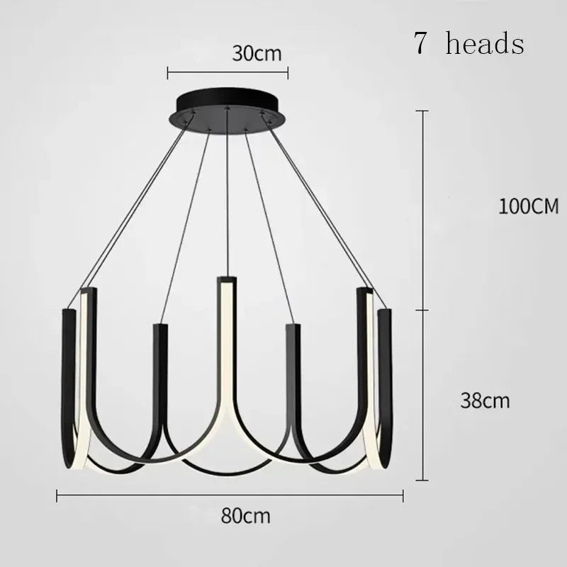 suspension lumineuse moderne or noir blanc ampoules led minimaliste contemporain semi encastrée certifications ul