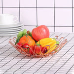 panier métal or argent multiple utilisation moderne minimaliste rechargeable extensible dessert