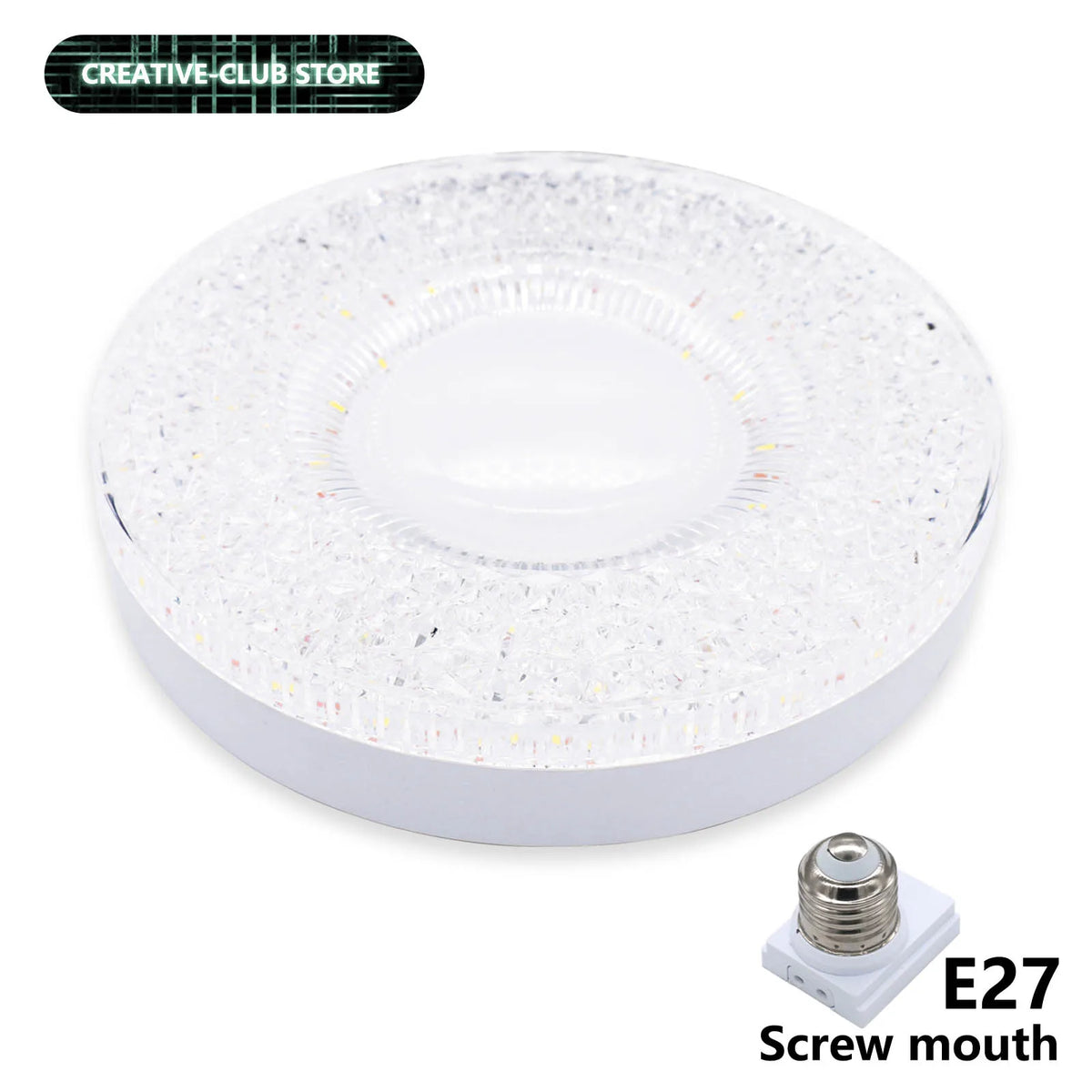 plaque lumière led blanc translucides moderne vis fixation 24w 36w 48w ac85265v