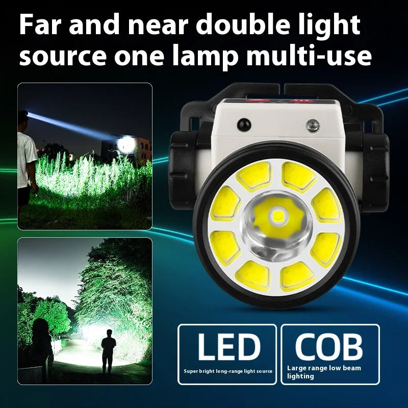 lampe torche rechargeable led haute puissance blanc noir jaune boutons commande clips moderne pratique