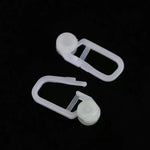 clips rideau blanc moderne soie enrouleur store lit opaques 50pcs universels coulissants