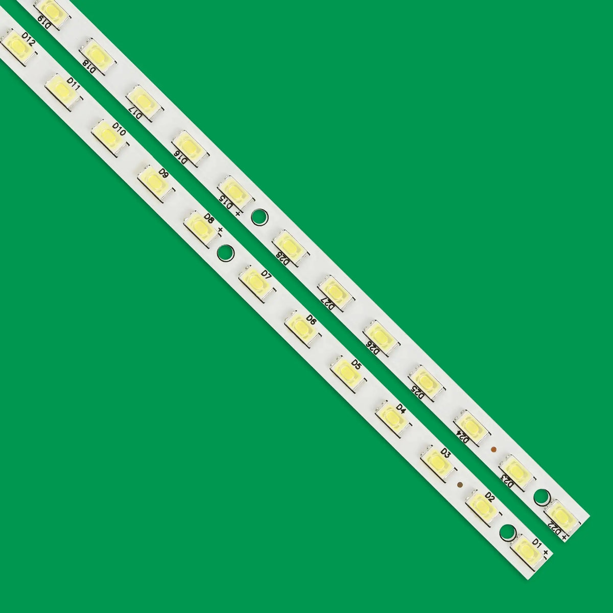 ruban led blanc moderne connecteur bouton on off 28 led 315mm