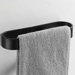 porte serviettes mural blanc noir gris aluminium moderne lisse autonome simple fixations