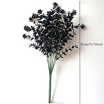 bouquet artificiel feuilles noires modernes décoration intérieure halloween minimalisteextérieurcoration événementiel