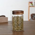 pot conserves verre transparent couvercle bois poignée moderne minimaliste almacenamiento alimentos