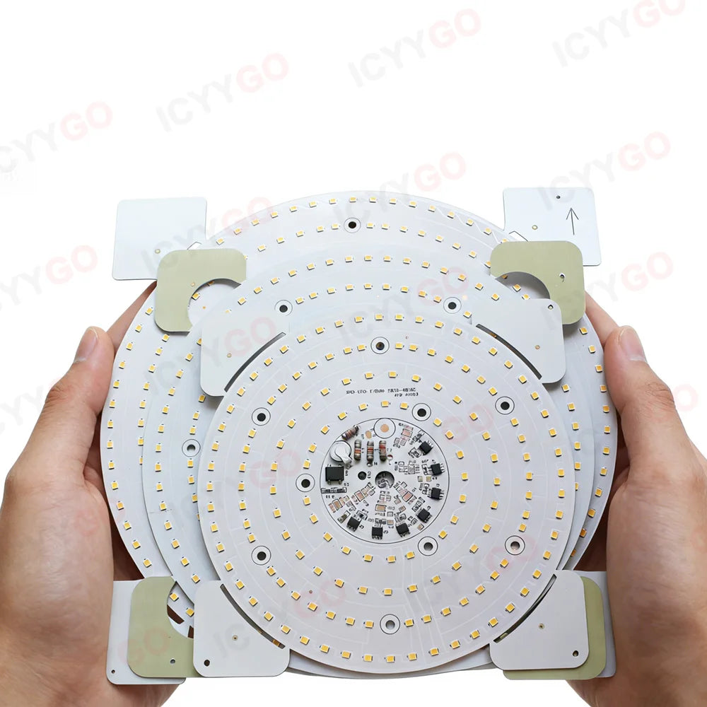 plaque led industrielle 200w 150w 100w blanc 6000k 3000k aluminium moderne clips