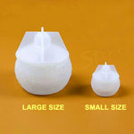 moules silicone diy bougies décoratives pots rangement ciment surface découpée colle cristalline plâtre maison