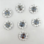 mini lampes led multicolores adhésives modernes rouges vertes bleues diodes circulaires festive minimaliste
