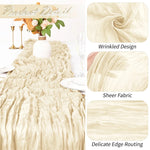 serviette table beige froissée décoration élégante maison mariage réception anniversaire boho rustique festive