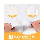 adhesive clip frame hanging stickers easy removable without residue white 12 pieces