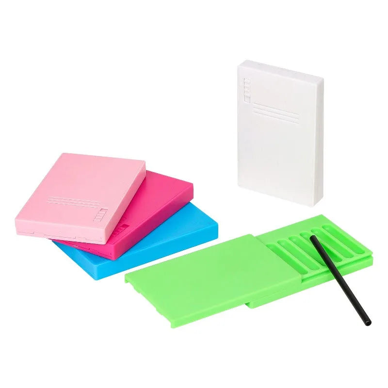 boîtes tabac modernes rose bleu vert blanc plastique opaques portables compartiments accessoires crémaillère