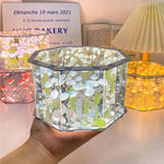 décorations transparentes tulipes opalescentes boîtes clips modernes intérieur saint valentin anniversaire baby shower