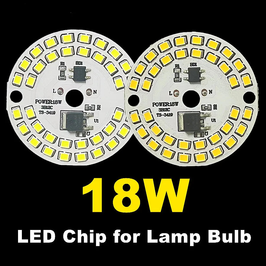 Chip LED 3W 5W 7W 9W 12W SMD 2835 blanc modernes 220V 240V ampoule