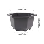 pot fleurs plastique noir moderne plante intérieure jardin décoration extérieur balcon