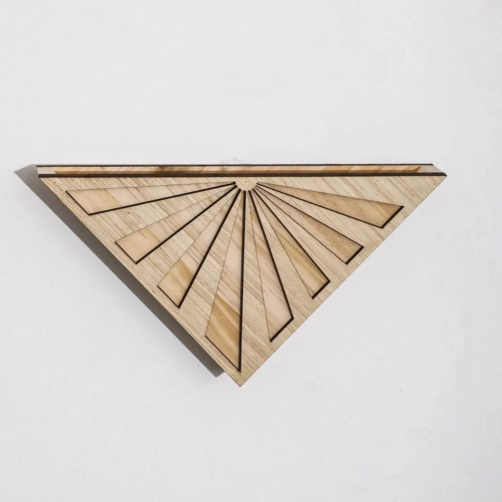 jardinière murale bois minimaliste modernes triangles succulentes bohèmes géométriques fixations vis incluses decorationintérieur
