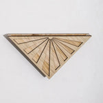jardinière murale bois minimaliste modernes triangles succulentes bohèmes géométriques fixations vis incluses decorationintérieur