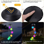 lampe solaire vent papillons oiseaux couleur changeante moderne décorative auto arrêts extérieure translucide