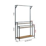 étagère plantes bois métal roulettes meuble jardin intérieur blanc moderne
