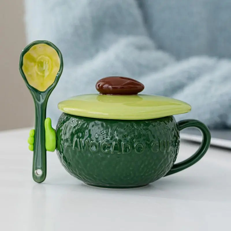 tasses porcelaine céramique motif citrouille texture rugueuse couleur orange verte rouge automnales
