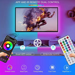bande lumineuse led rgb flexible décoration fête télécommande application multiple couleurs