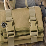 tapis pliable militaire oxford 600d tissu uni résistant sangles kaki vert olive