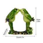 figurines grenouilles yoga vert or décoratives ludiques zen table bureauscrição