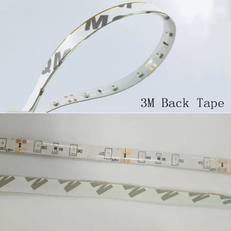 ruban led 5m blanc moderne étanche 12v télécommande clips vis