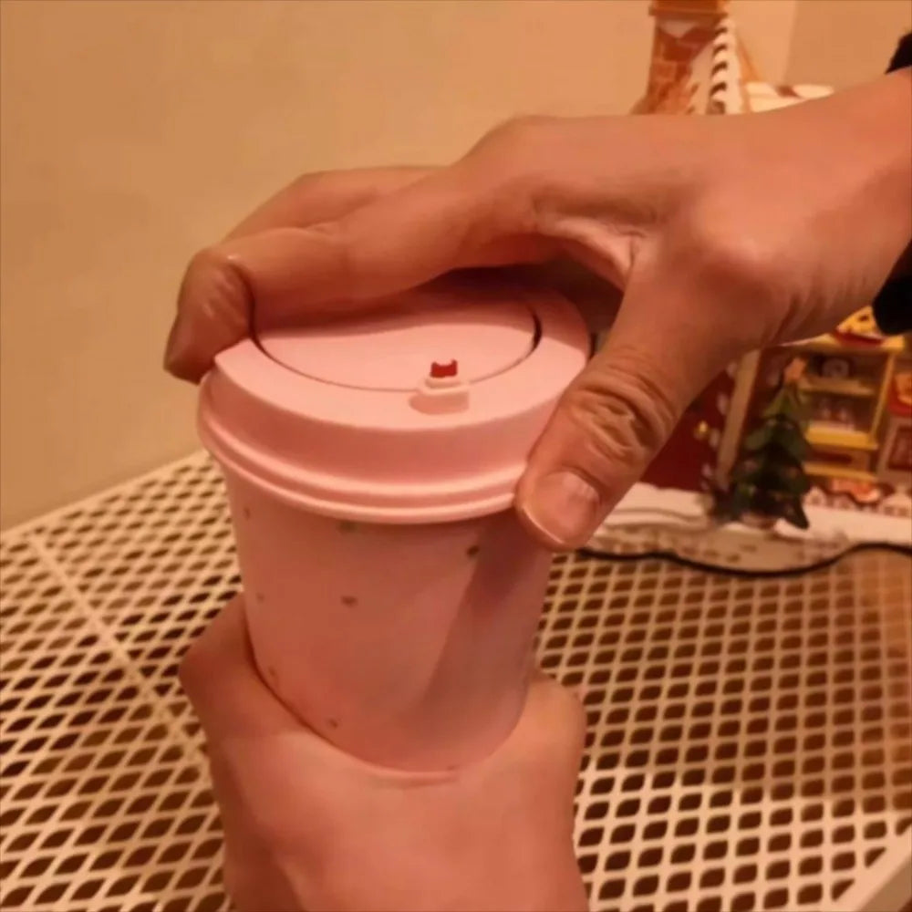 tasses jetables forme cœur moderne rose noires blanches emballage décoratif
