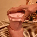tasses jetables forme cœur moderne rose noires blanches emballage décoratif