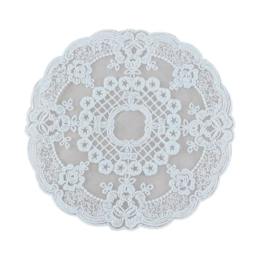 serviettes table classiques dentelle blanche maison festives round 18cm 27cm ovale 17x28cm 19x30cm 29x45cm