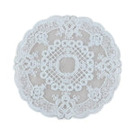serviettes table classiques dentelle blanche maison festives round 18cm 27cm ovale 17x28cm 19x30cm 29x45cm