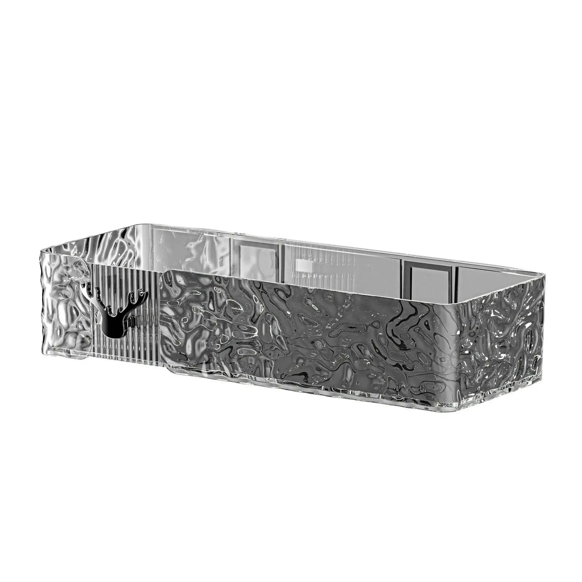 organisateur salle bain étagère murale transparent moderne luxe diffuseur huiles essentielles pots crème flacons